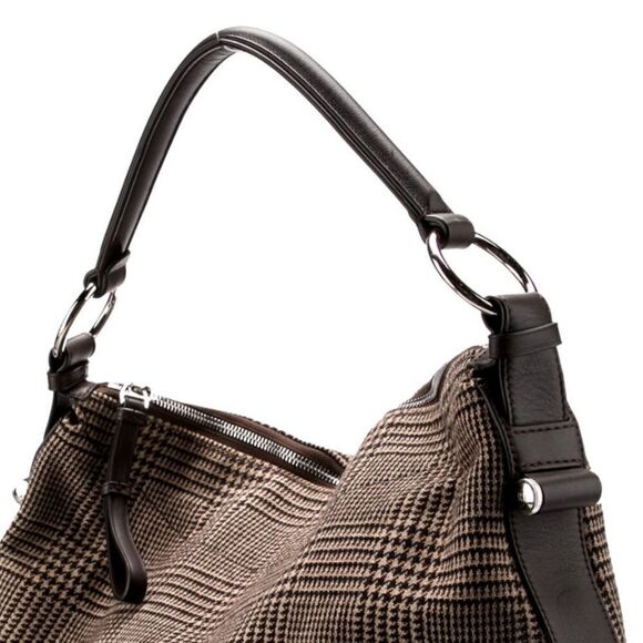 Ralph Lauren Collection *Fall '21 Lambswool Calfskin Trim Glenn-plaid Bridle Bag - Picture 16 of 16